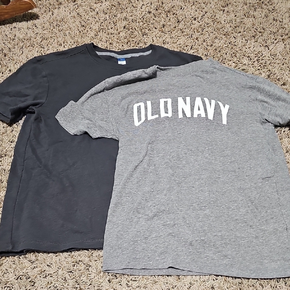 Old Navy Kids Charcoal and Heather Gray Tees